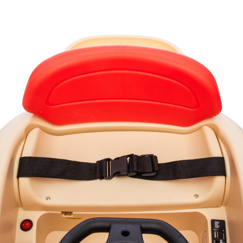 12V Kids Ride On Electric Bumper Car W/Parents Control,Cute&Realistic Hamburger Design,360 Degree Rotation,Storing Space,Bluetooth,Music,USB,Silent wheel,LED Lights,Power Display,Anti-rollover For 2-5