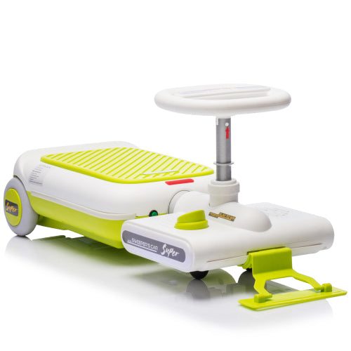 12V Cleaning Go Kart For Kids,55W Motor,Front with mop for cleaning,Length can extended by 6cm,Built in music and lighting functions,Provide a speed of 1.86-2.49MPH for kids aged 3-6 years old.